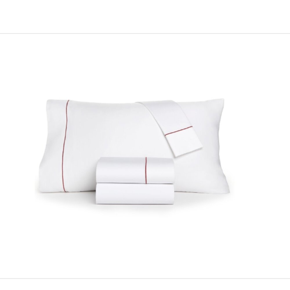 Charter Club Damask Solid 550 Thread Count 100% Cotton 3-Pc. Sheet Set, Twin,